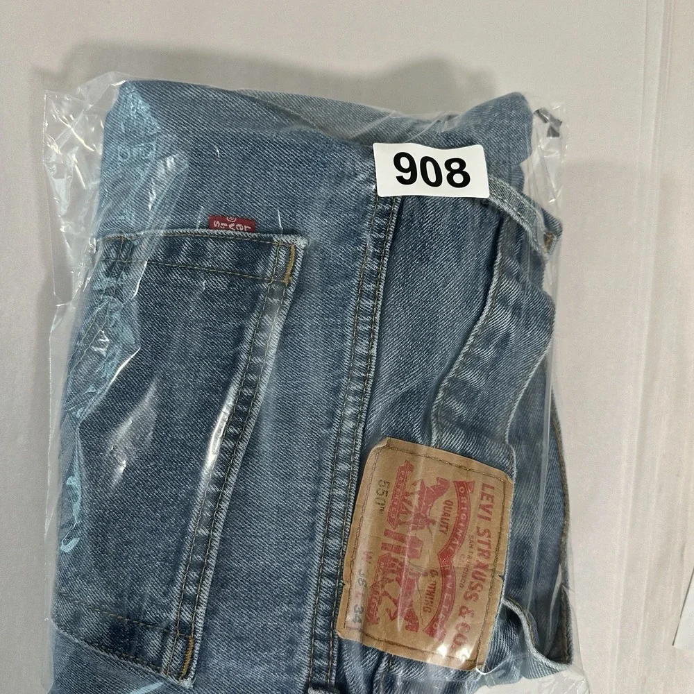 Levis 550 Mens Jeans 36 X 34 Blue Denim Straight Grunge Workwear Faded